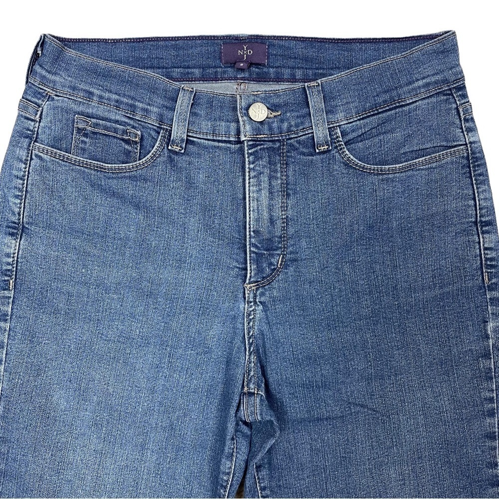 NYDJ Denim Jeans Women's Crop Lift Tuck Technology Medium Wash Size 8 - Picture 2 of 13